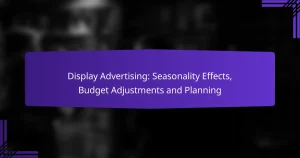 Display Advertising: Seasonality Effects, Budget Adjustments and Planning